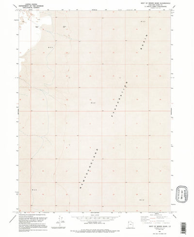 United States Geological Survey West Of Miners Basin, UT (1991, 24000-Scale) digital map