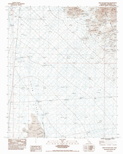 United States Geological Survey West Of Palen Pass, CA (1983, 24000-Scale) digital map