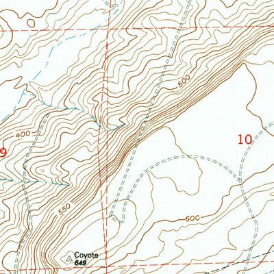 United States Geological Survey West Of Paterson, WA-OR (1993, 24000-Scale) digital map