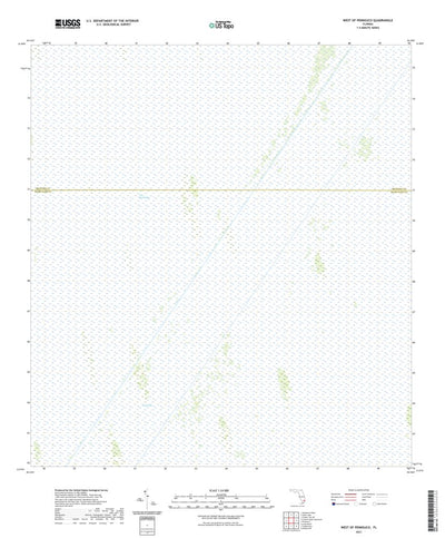 United States Geological Survey West of Pennsuco, FL (2021, 24000-Scale) digital map