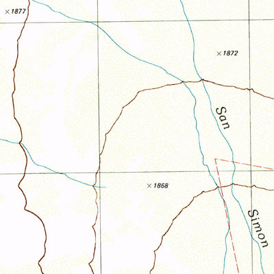 United States Geological Survey West Of Pisinimo, AZ (1996, 24000-Scale) digital map