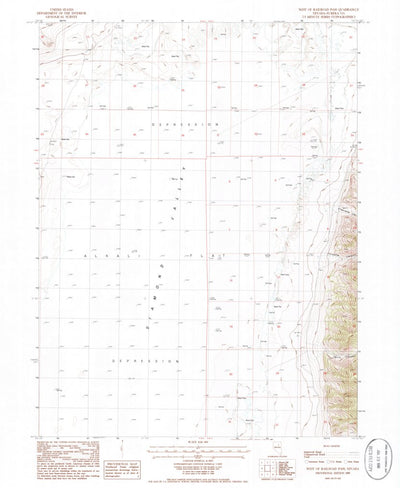 United States Geological Survey West Of Railroad Pass, NV (1985, 24000-Scale) digital map