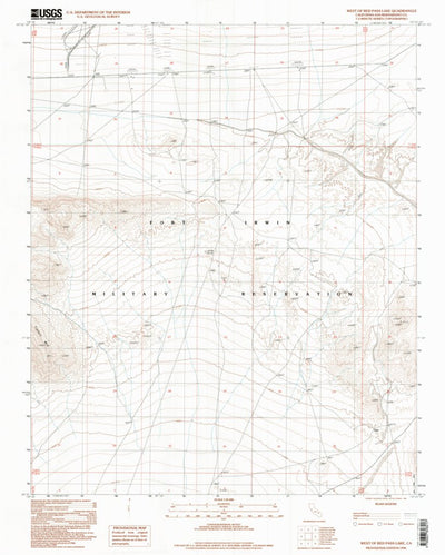 United States Geological Survey West Of Red Pass Lake, CA (1996, 24000-Scale) digital map