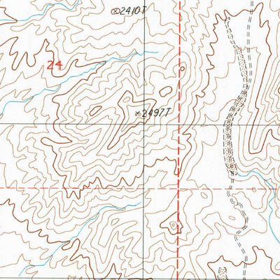 United States Geological Survey West Of Red Pass Lake, CA (1996, 24000-Scale) digital map