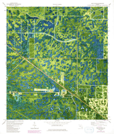 United States Geological Survey West Of Rood, FL (1970, 24000-Scale) digital map