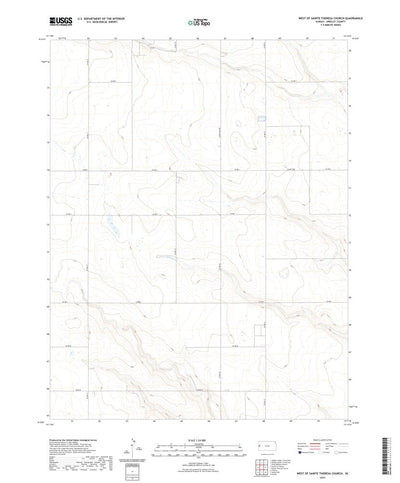 United States Geological Survey West of Sainte Theresa Church, KS (2022, 24000-Scale) digital map