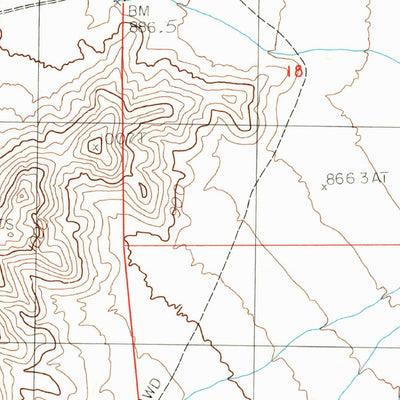 United States Geological Survey West Of Shenandoah Peak, CA-NV (1985, 24000-Scale) digital map
