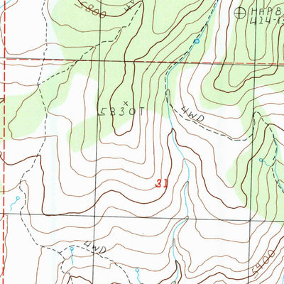 United States Geological Survey West Of Snowstorm Mountain, CA (1989, 24000-Scale) digital map