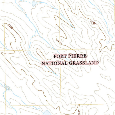 United States Geological Survey West of Stony Butte, SD (2021, 24000-Scale) digital map