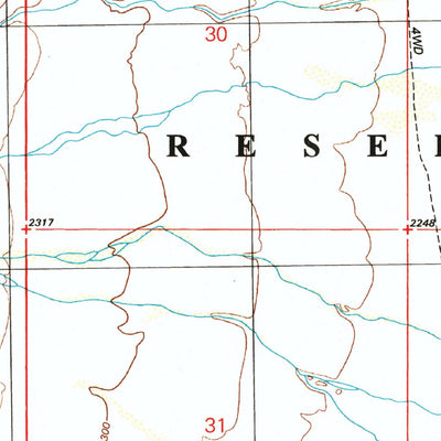 United States Geological Survey West Of Ventana, AZ (1996, 24000-Scale) digital map