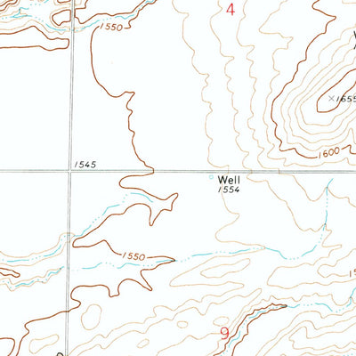 United States Geological Survey West Of Washtucna, WA (1972, 24000-Scale) digital map