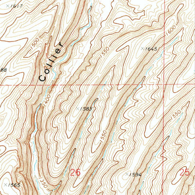 United States Geological Survey West Of Washtucna, WA (1972, 24000-Scale) digital map