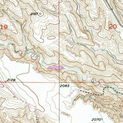 United States Geological Survey West Of Westover, SD (1951, 24000-Scale) digital map