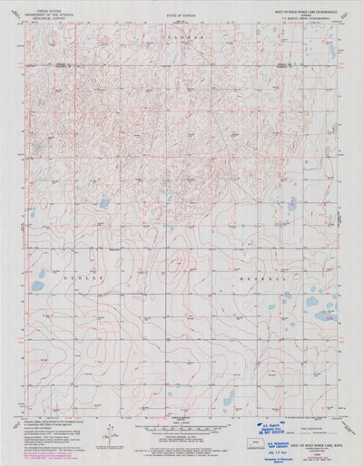 United States Geological Survey West Of Wild Horse Lake, KS (1959, 24000-Scale) digital map