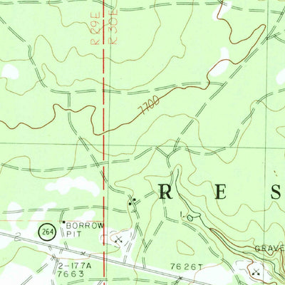 United States Geological Survey West Of Window Rock, AZ (1983, 24000-Scale) digital map