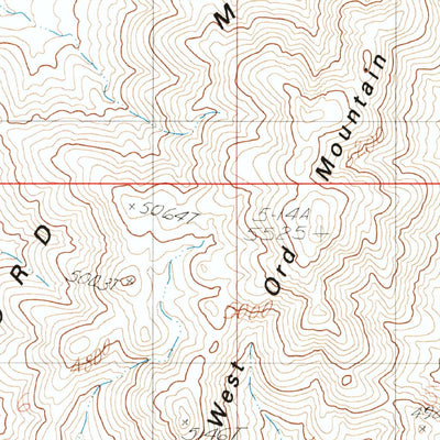 United States Geological Survey West Ord Mountain, CA (1982, 24000-Scale) digital map