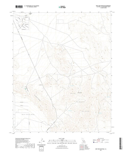 United States Geological Survey West Ord Mountain, CA (2021, 24000-Scale) digital map
