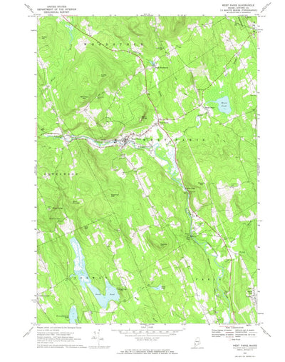 United States Geological Survey West Paris, ME (1967, 24000-Scale) digital map