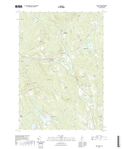 United States Geological Survey West Paris, ME (2021, 24000-Scale) digital map