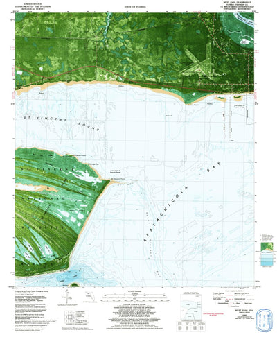 United States Geological Survey West Pass, FL (1982, 24000-Scale) digital map