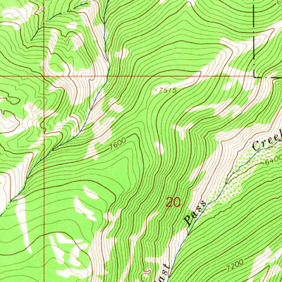 United States Geological Survey West Pass, WY (1964, 24000-Scale) digital map