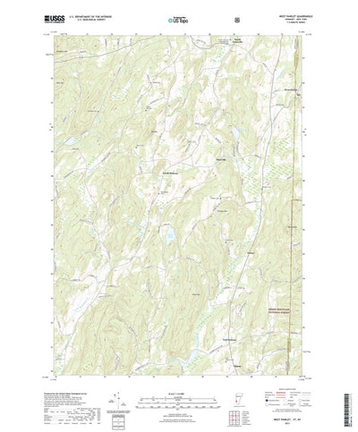 United States Geological Survey West Pawlet, VT (2021, 24000-Scale) digital map