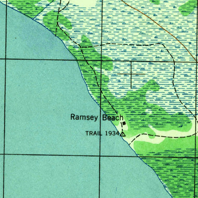 United States Geological Survey West Pensacola, FL-AL (1944, 25000-Scale) digital map