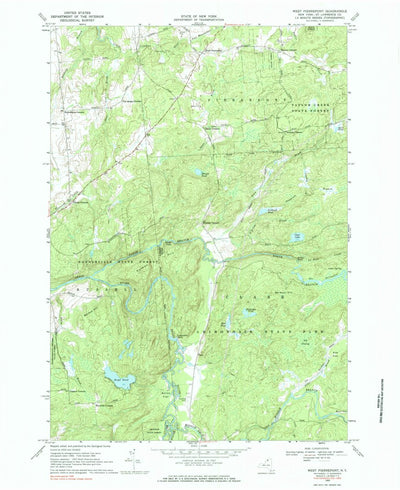 United States Geological Survey West Pierrepont, NY (1969, 24000-Scale) digital map