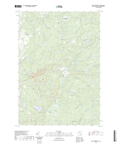 United States Geological Survey West Pierrepont, NY (2023, 24000-Scale) digital map