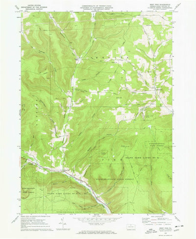 United States Geological Survey West Pike, PA (1969, 24000-Scale) digital map
