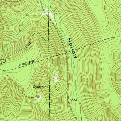 United States Geological Survey West Pike, PA (1969, 24000-Scale) digital map