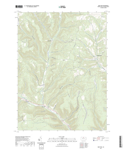 United States Geological Survey West Pike, PA (2023, 24000-Scale) digital map
