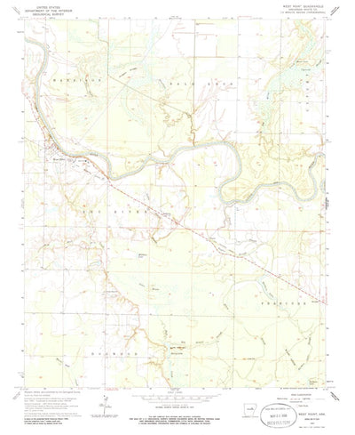 United States Geological Survey West Point, AR (1964, 24000-Scale) digital map
