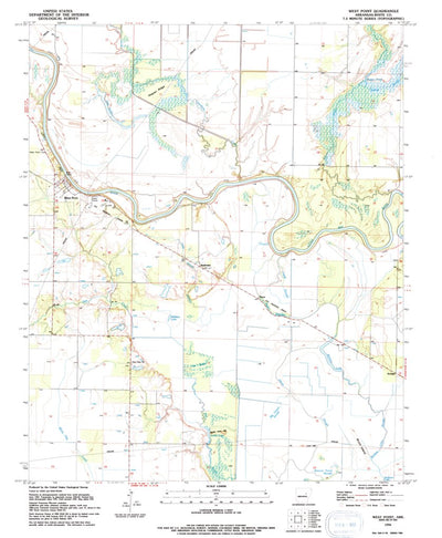 United States Geological Survey West Point, AR (1994, 24000-Scale) digital map