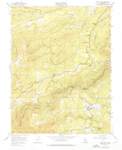 United States Geological Survey West Point, CA (1948, 24000-Scale) digital map