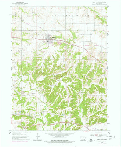 United States Geological Survey West Point, IA (1964, 24000-Scale) digital map
