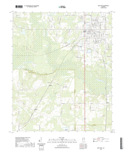United States Geological Survey West Point, MS (2020, 24000-Scale) digital map