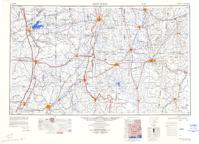 United States Geological Survey West Point, MS-AL (1984, 250000-Scale) digital map