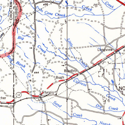 United States Geological Survey West Point, MS-AL (1984, 250000-Scale) digital map