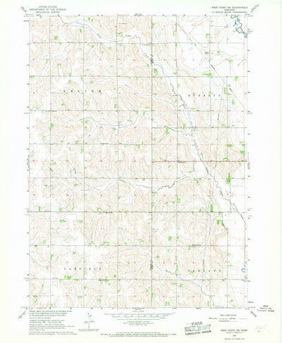United States Geological Survey West Point NE, NE (1966, 24000-Scale) digital map