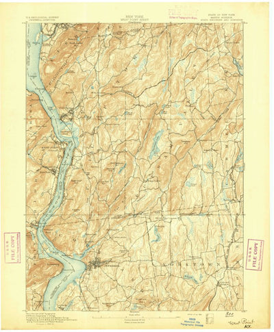 United States Geological Survey West Point, NY (1894, 62500-Scale) digital map