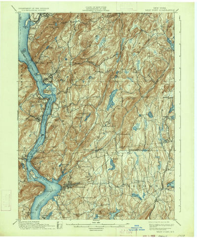 United States Geological Survey West Point, NY (1901, 62500-Scale) digital map
