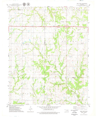 United States Geological Survey West Point, OK (1975, 24000-Scale) digital map