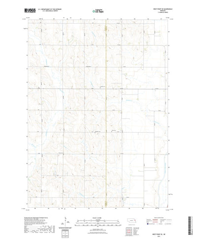 United States Geological Survey West Point SE, NE (2021, 24000-Scale) digital map