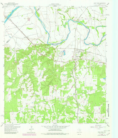 United States Geological Survey West Point, TX (1958, 24000-Scale) digital map