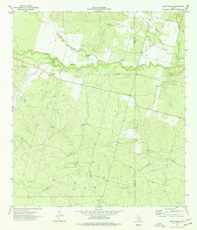 United States Geological Survey West Ranch, TX (1974, 24000-Scale) digital map