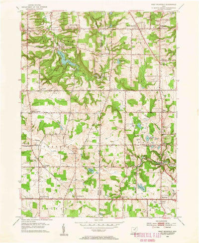 United States Geological Survey West Richfield, OH (1953, 24000-Scale) digital map