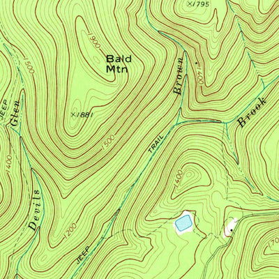 United States Geological Survey West Rupert, VT (1967, 24000-Scale) digital map