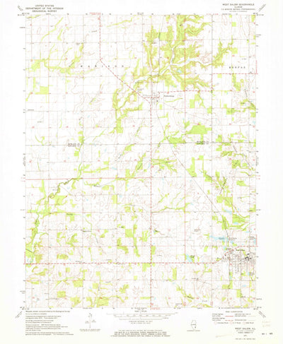 United States Geological Survey West Salem, IL (1971, 24000-Scale) digital map