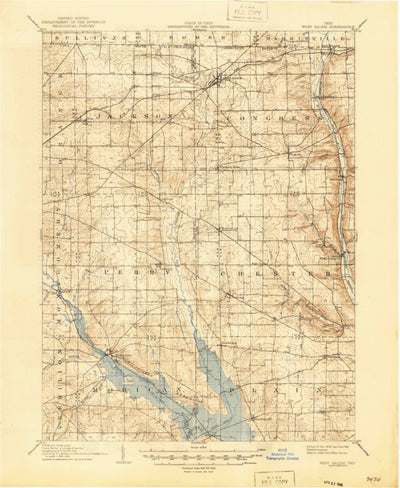 United States Geological Survey West Salem, OH (1908, 62500-Scale) digital map